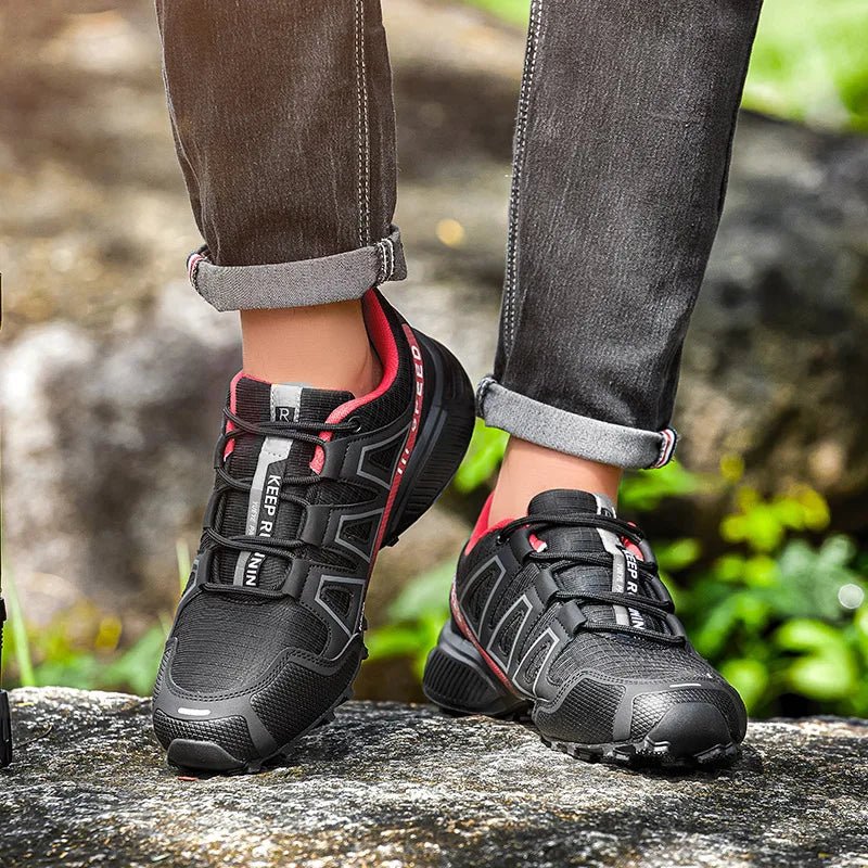 Men's Lockless Cycling Shoes,Outdoor Mountain Cross - Country Non - slip Hiking shoes,Breathable Sports Shoes,Road Cycling Shoes - memorylane shop