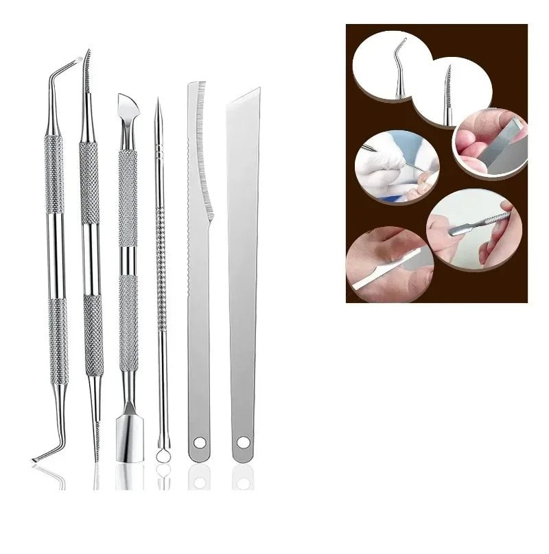Foot Care Kit Callus Remover File Dead Skin Shaver Cuticle Pusher Pedicure Tools for Hard Tough Skin Beauty Health - memorylane shop