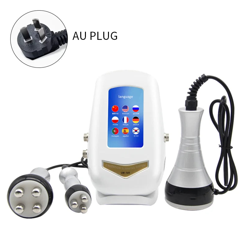40K 3-in-1 Ultrasonic Body Shaping Instrument Negative Pressure Slimming Beauty Massage  Facial Care Beauty Salon Dedicated
