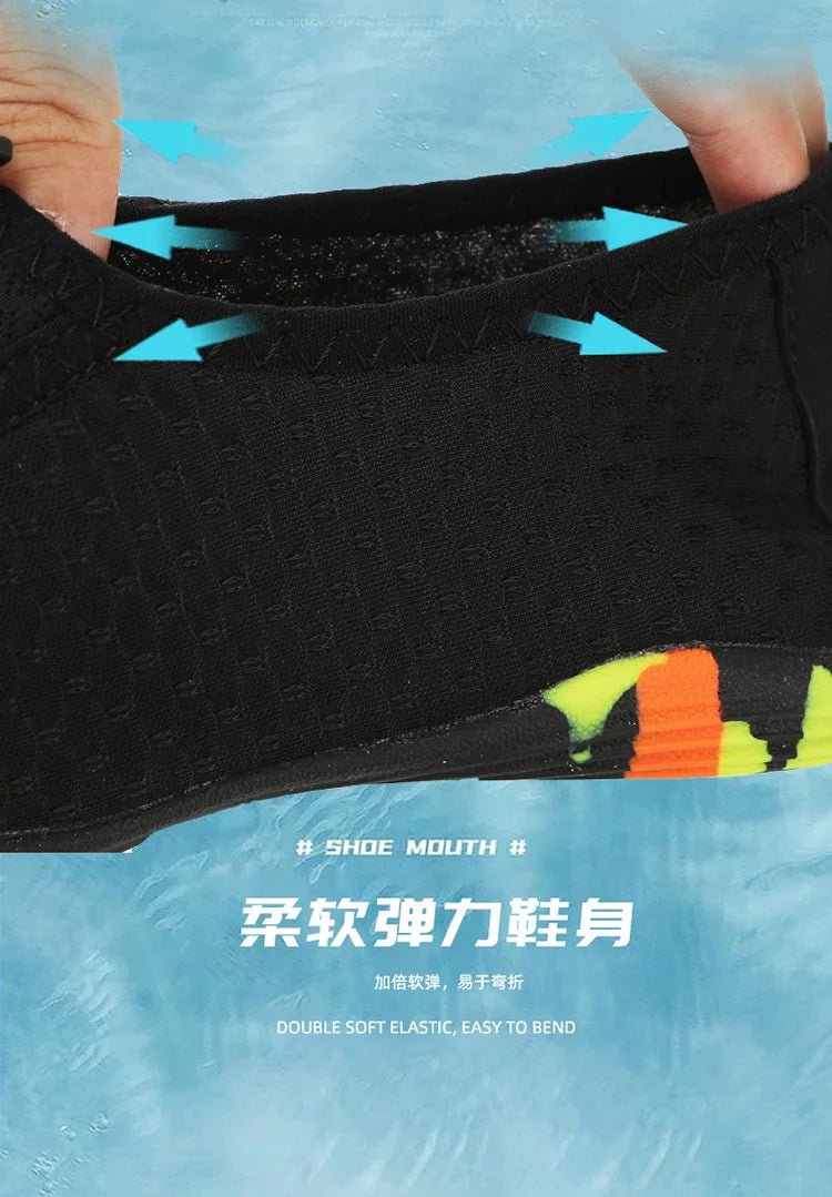 New Unisex Lager Size Unisex Outdoor Aqua Shoes Couples Vacation Beach Barefoot Swimming Shoes Indoor Fitness Gym Shoes35 - 46 - memorylane shop