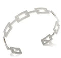 Fashion Simple Stainless Steel 3 Crystal Bracelet Bangle - memorylane shop