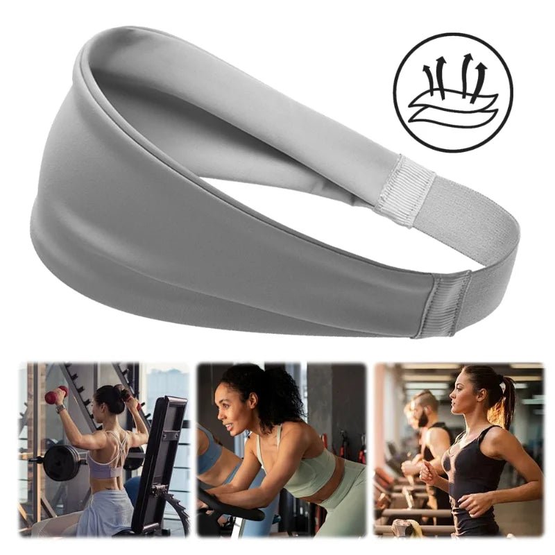 Yoga Sports Sweat - Absorbent Headband Running Fitness Forehead Protector Basketball Cycling Football Men Women Headbands Non - Slip - memorylane shop