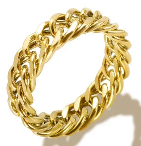 Stainless Steel Zircon Ring for Women – Waterproof Romantic Jewelry