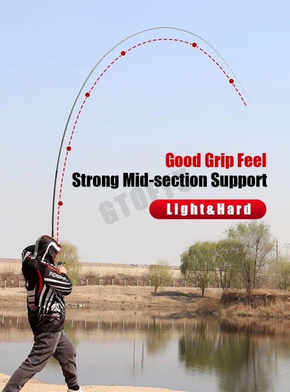 High Carbon Variable 4.5 - 10M Multi Positioning Hollow Fishing Rod and Reel Combo Set Ultralight Superhard Stream Hand Pole Set - memorylane shop