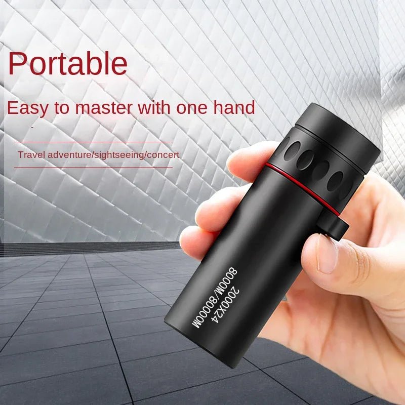 2000x24 HD Monocular Telescope Mini Portable Mobile Phone Telescope with Holder Outdoor Camping Hunting Birdwatching Telescopes - memorylane shop