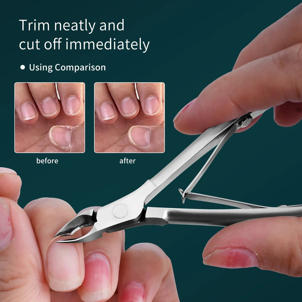 Professional Cuticle Trimmer Set, Super Sharp Dead Skin Scissors For Women And Men's Nail And Toenail Labor Saving Manicure Tool - memorylane shop