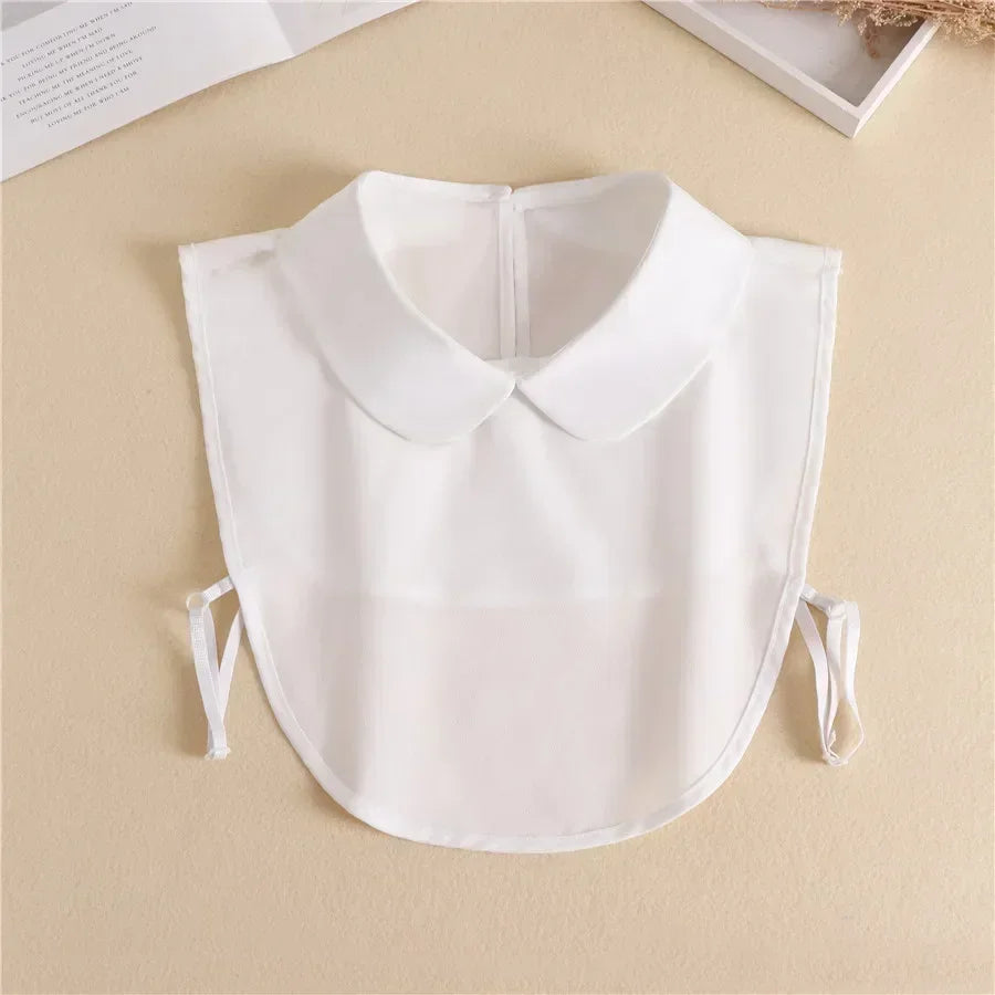 Women's Vintage Lace Front Tie Detachable Collar