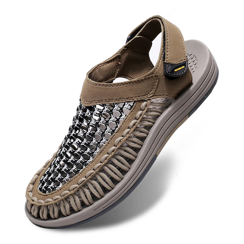 Summer New Sandals Men's Brand Designer Fashion Casual Outdoor Waders Large Size Hand-woven High Quality Beach Sandals For Men