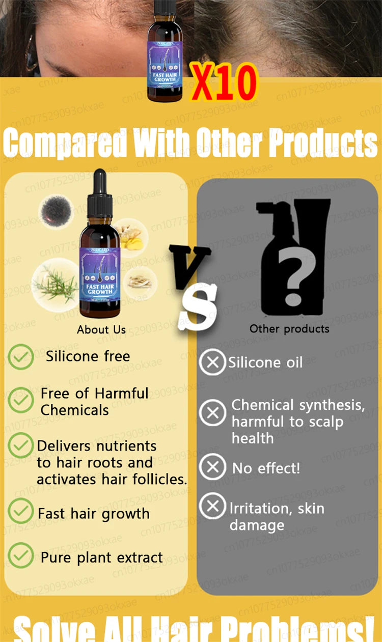 ZKRICARO 0fficial genuine, high quality hair growth essence 0il, scalp care, make hair grow thicker, no more baIIdness