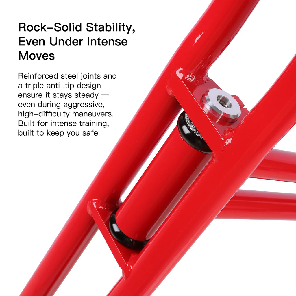 BOLANY Trial Bike Training Stand Frame Aluminum Alloy Bicycle Frame for Body Positioning Bike Trials Trial Riding Training Tools