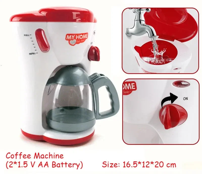 Kids Toy Kitchen Appliances Set – Play Kitchen Accessories for Children