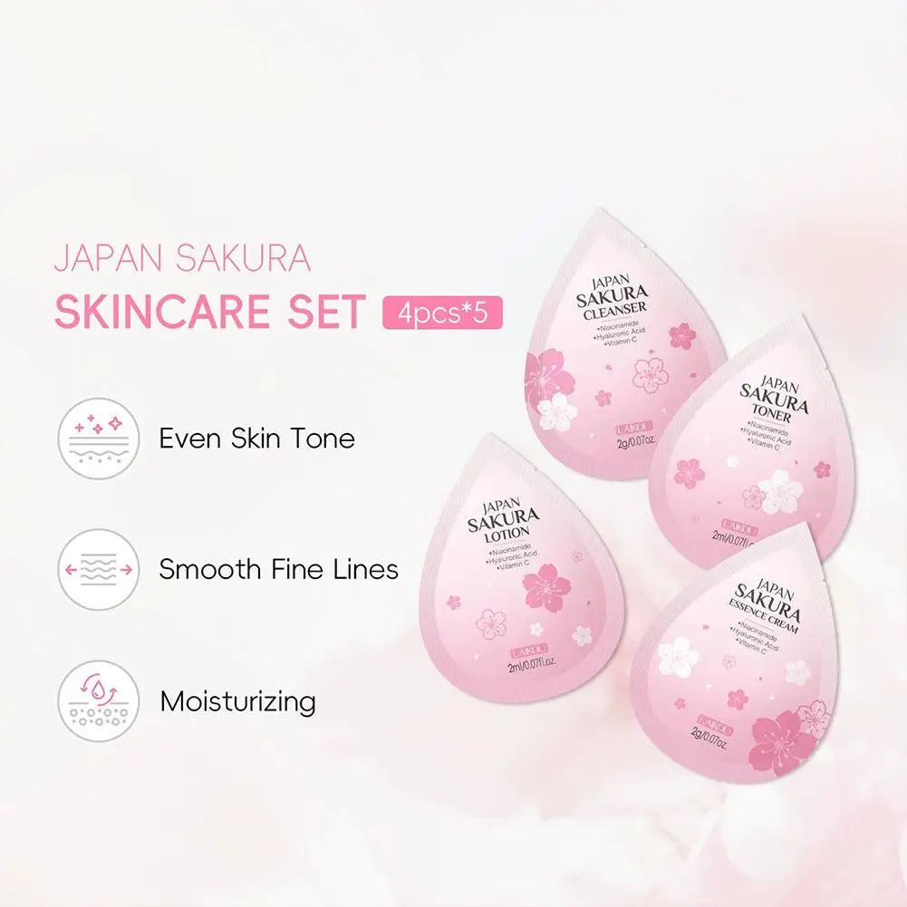 Hydrating Skin Care Set,10pcs Mini Travel Skincare Products,Including Face Wash, Serum, Toner, Lotion,Face Skin Care Routine Kit