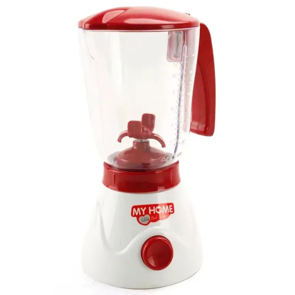 Red and white blender with 'My Home' branding on a white background
