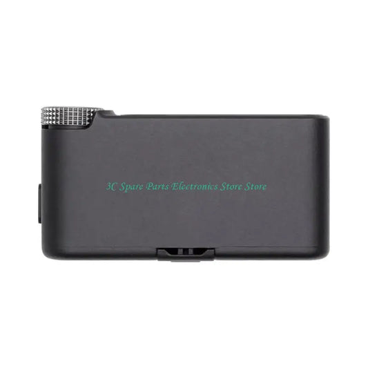 Black electronic device with brand name on a white background