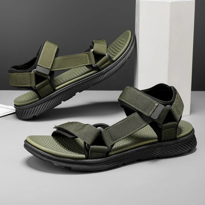 Summer Men Sandals Fashion Leisure Beach Holiday Sandals for Mens Lightweight Shoes New Outdoor Comfortable Casual Sandalie - memorylane shop