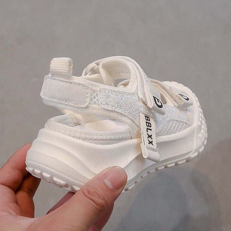 Summer Girls' Sports Sandals Comfortable and Soft Non - Slip and Breathable Outdoor Sports Sandals with Rhinestone Decorations - memorylane shop