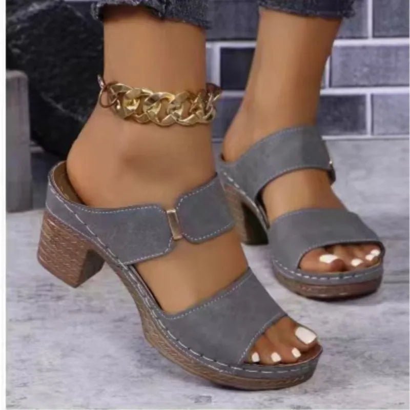Summer Sandals Shoes Women Elegant Sandals Woman Slides Women Shoe Wedge Shoes Woman Breathable Footwear Female Slippers Woman - memorylane shop