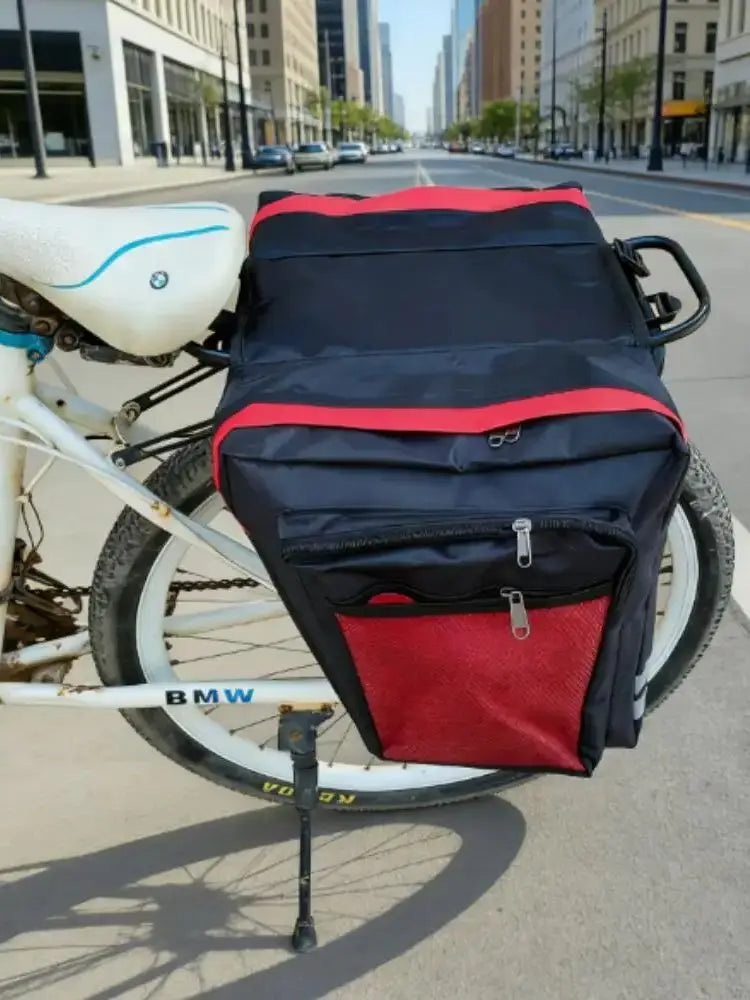 MTB Bicycle Rear Rack Carrier Bag Durable Pannier Double-Sided Bike Trunk Bag Cycling Luggage Back Seat Travel Bag