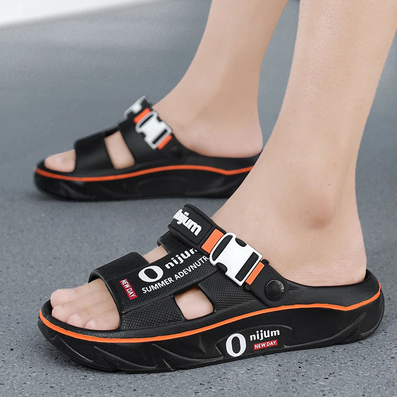 Summer Sandals for Men and Women, Dual-Use Beach Shoes, Soft-Soled Anti-Odor Slippers