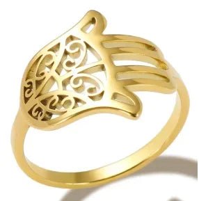 Stainless Steel Ring for Women Inlaid Zircon Rings Waterproof Romantic Fashion Jewelry - memorylane shop