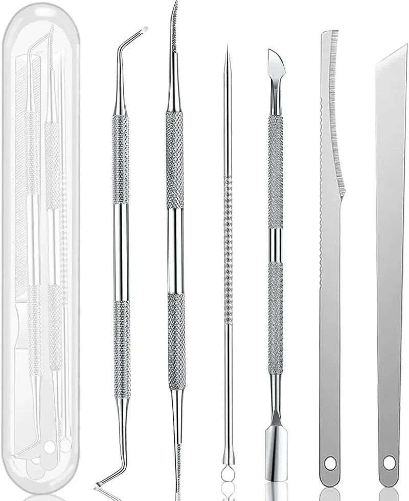 Foot Care Kit Callus Remover File Dead Skin Shaver Cuticle Pusher Pedicure Tools for Hard Tough Skin Beauty Health - memorylane shop