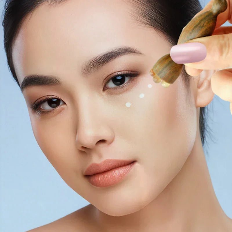 Sandalwood Face Massage Tools Gua Sha Face Skin Care Massage Sticks Lotus Seedpod Shape Massager Facial Physiotherapy Tool - memorylane shop