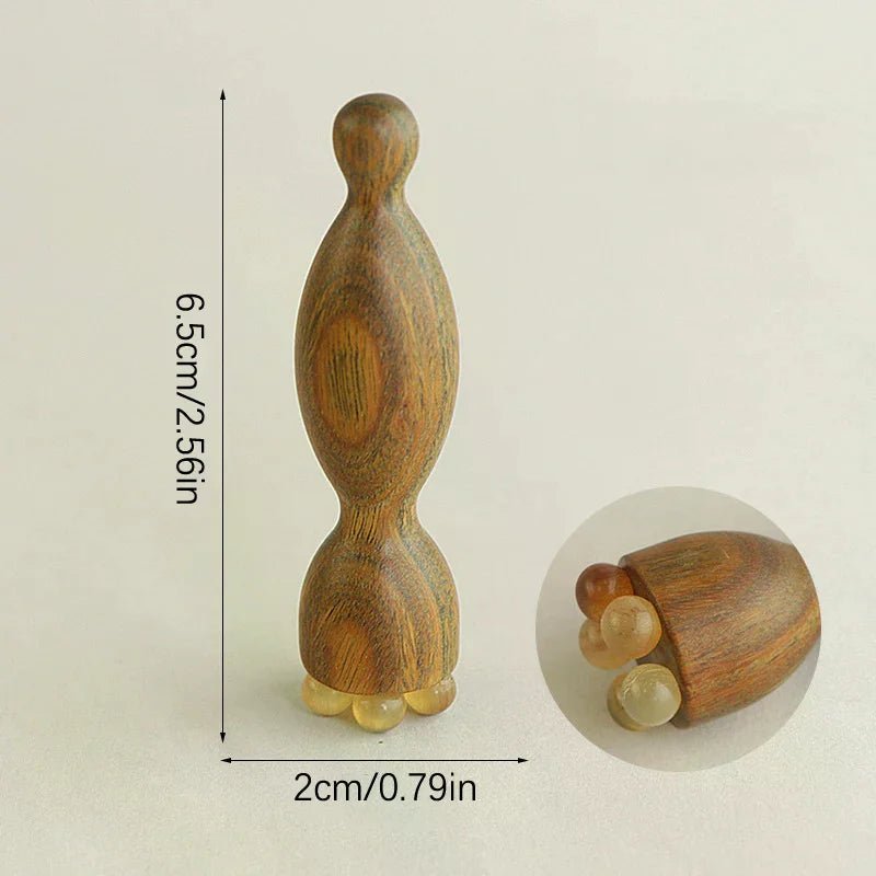 Sandalwood Face Massage Tools Gua Sha Face Skin Care Massage Sticks Lotus Seedpod Shape Massager Facial Physiotherapy Tool - memorylane shop