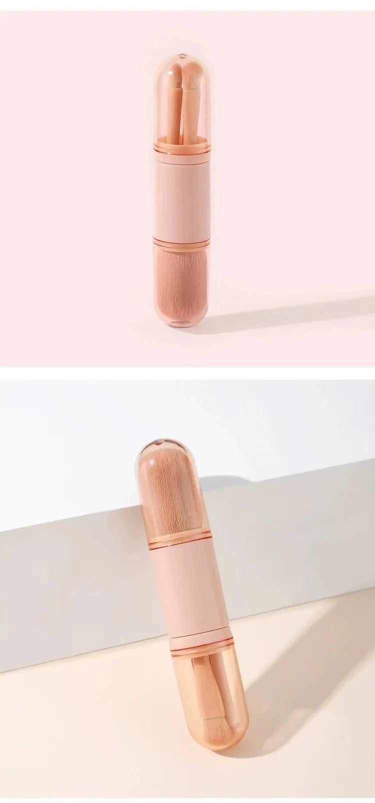 4 - in - 1 Makeup Set Beauty Tools Mini Set Brush Skin Tone Telescopic Brush Portable Makeup Brush beauty tools - memorylane shop