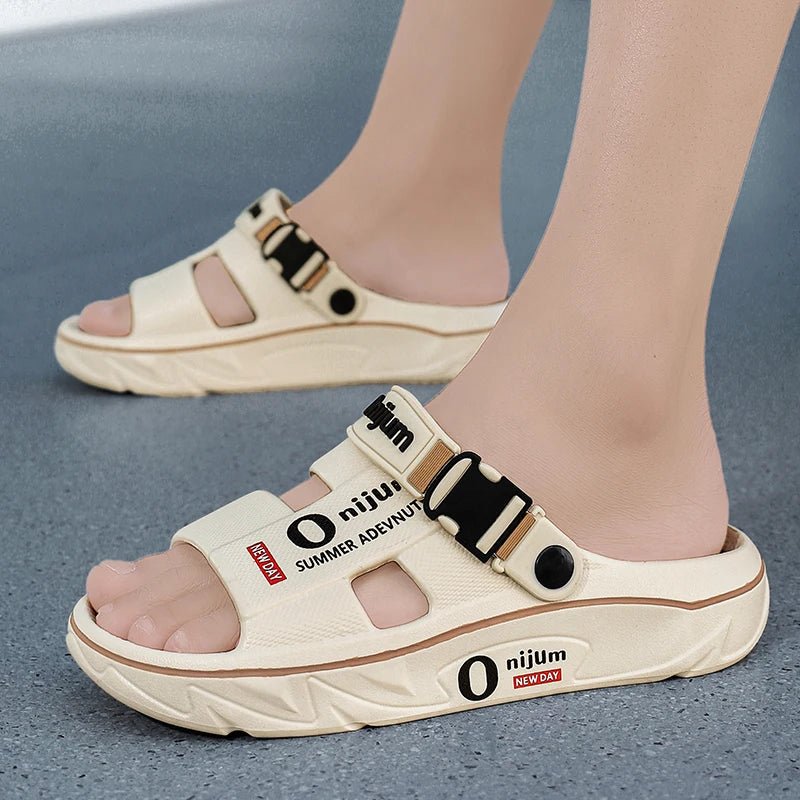 Summer Sandals for Men and Women, Dual - Use Beach Shoes, Soft - Soled Anti - Odor Slippers - memorylane shop