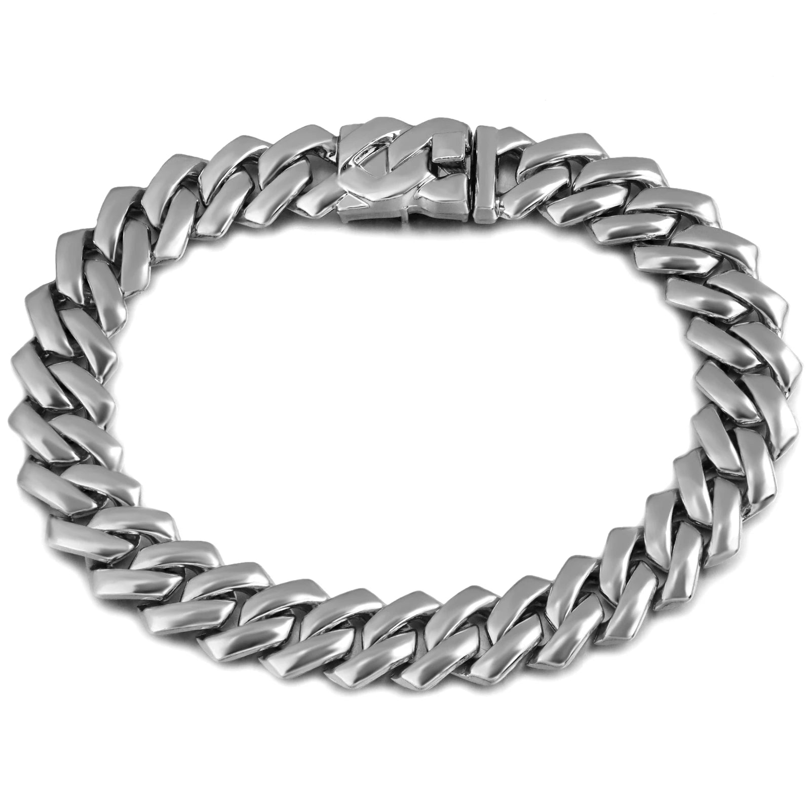 Summer 14MM Chunky Cuban Anklet For Women Gold - plated Rhombus Cuban Link Chain Anklets Beach Sandals Jewelry New - memorylane shop