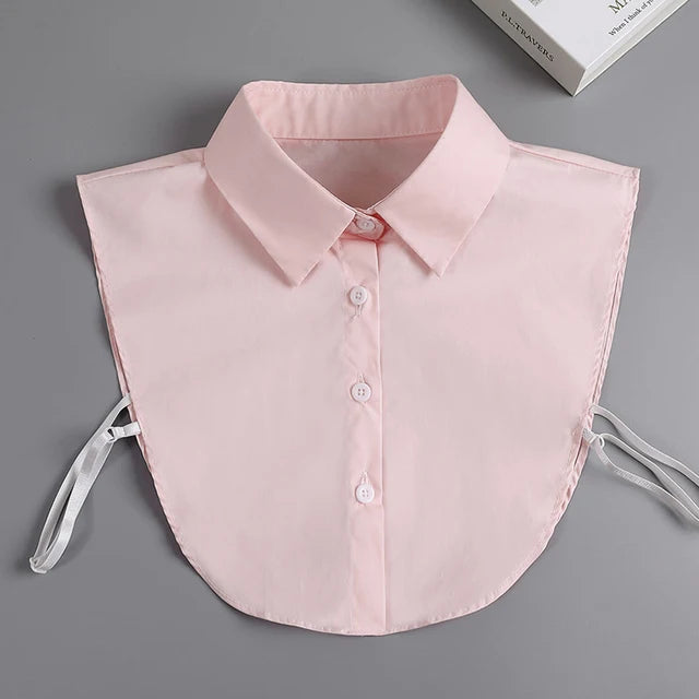 Women's Vintage Lace Front Tie Detachable Collar