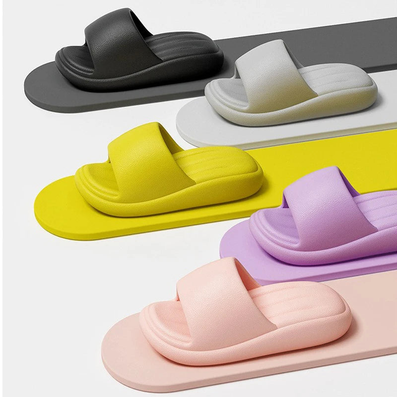 Women's Summer Sandals - Breathable Anti-Slip Platform Slippers, Odor-Resistant Bath & Beach Slides for Indoor/Outdoor