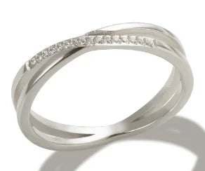 Stainless Steel Zircon Ring for Women – Waterproof Romantic Jewelry
