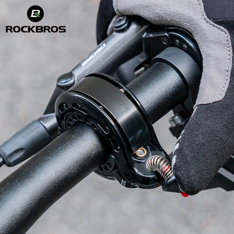 ROCKBROS Bicycle Bell Aluminium Alloy MTB Road Bike Horn Bike Ring Safety Cycling Handlebar Bicycle Hidden Alarm Bike Accessory - memorylane shop
