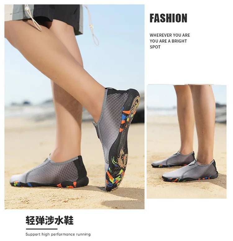 New Unisex Lager Size Unisex Outdoor Aqua Shoes Couples Vacation Beach Barefoot Swimming Shoes Indoor Fitness Gym Shoes35 - 46 - memorylane shop