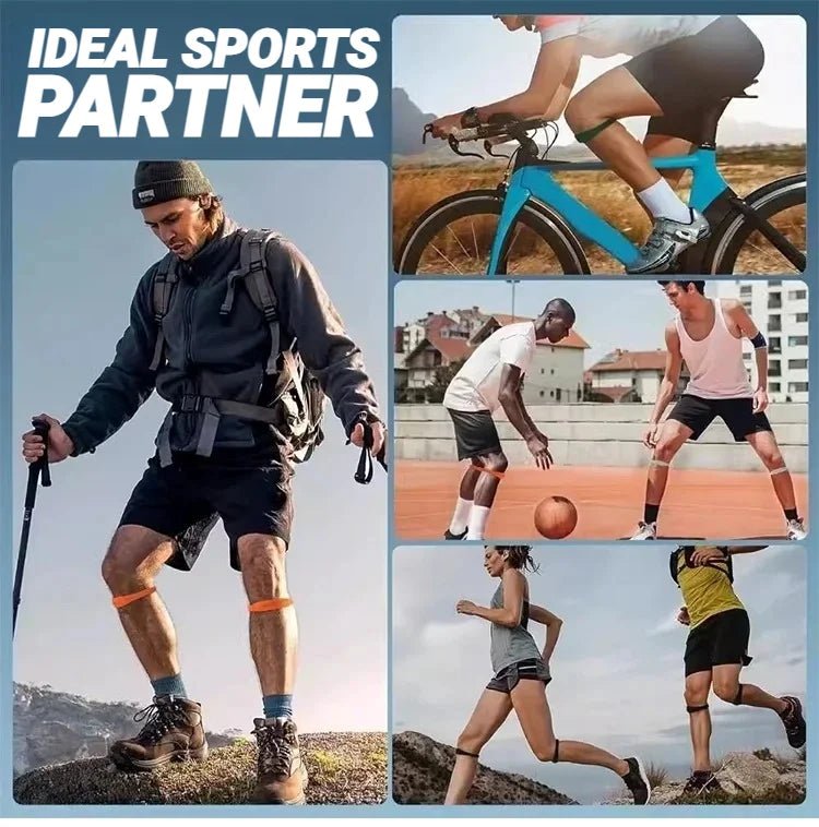 2Pcs Silicone Patella Tendon Knee Straps Support Care Strap Fixed Protection Flexible Sports Band Patellar Strape Brace Shock - memorylane shop