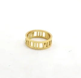 Stainless Steel Ring for Women Inlaid Zircon Rings Waterproof Romantic Fashion Jewelry - memorylane shop