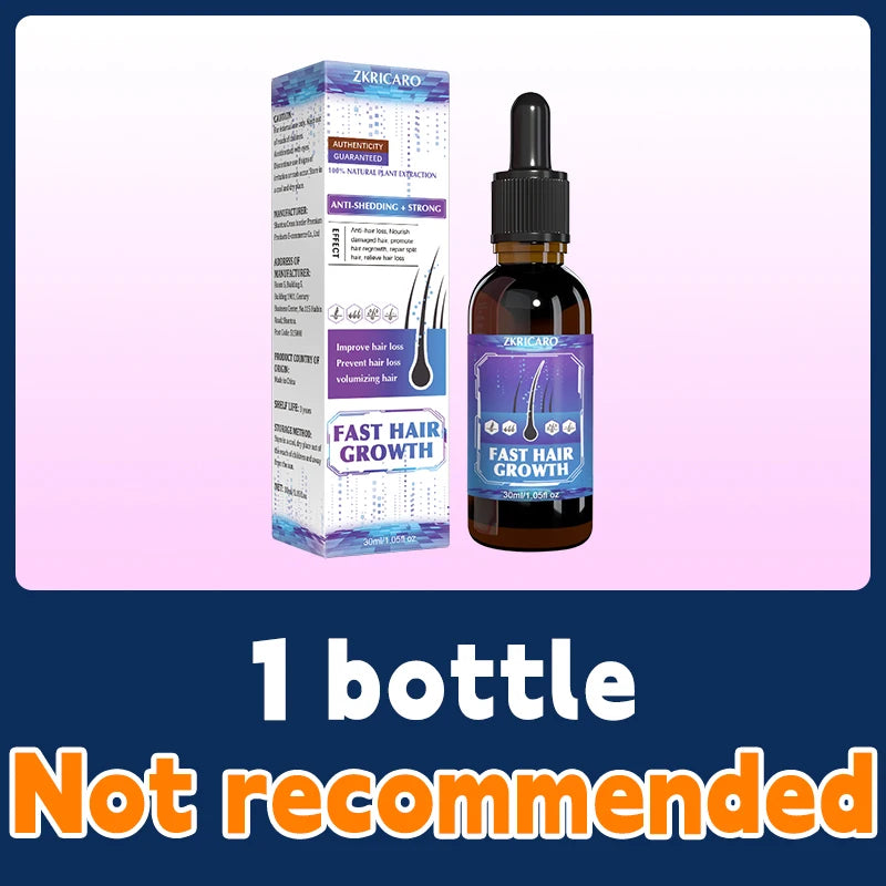 ZKRICARO 0fficial genuine, high quality hair growth essence 0il, scalp care, make hair grow thicker, no more baIIdness