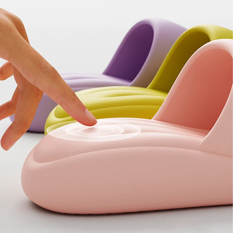 Women's Summer Sandals - Breathable Anti-Slip Platform Slippers, Odor-Resistant Bath & Beach Slides for Indoor/Outdoor