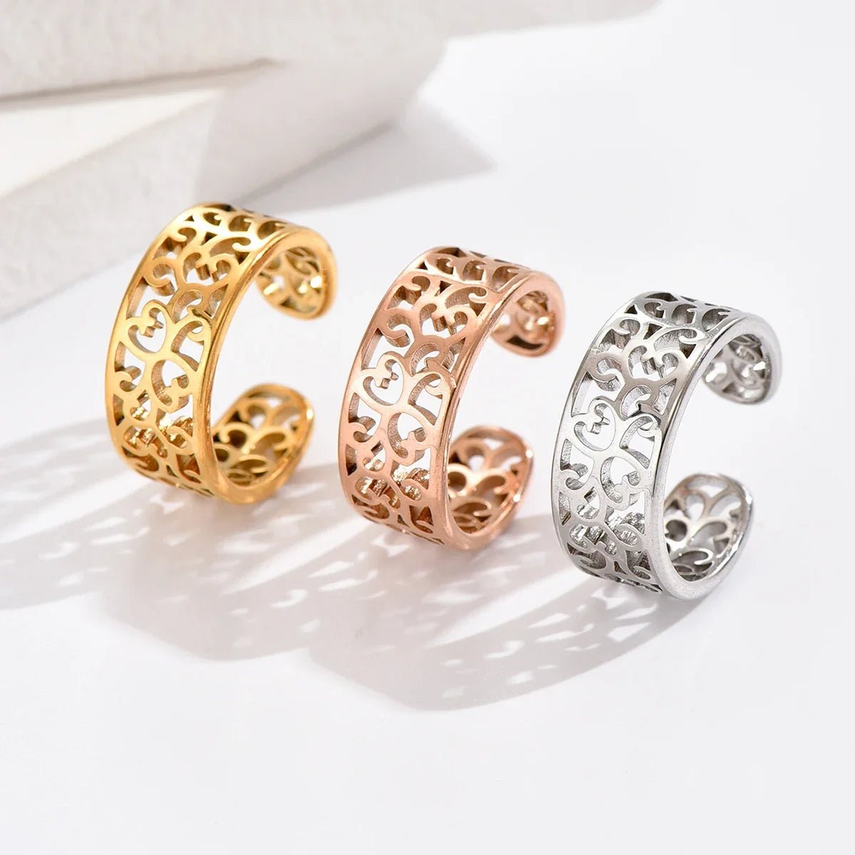 Summer Fashion Foot Leg Beach Stainless Steel Toe Rings - 3pcs Hollow Arrow Head Rings for Women summer toe ring - memorylane shop