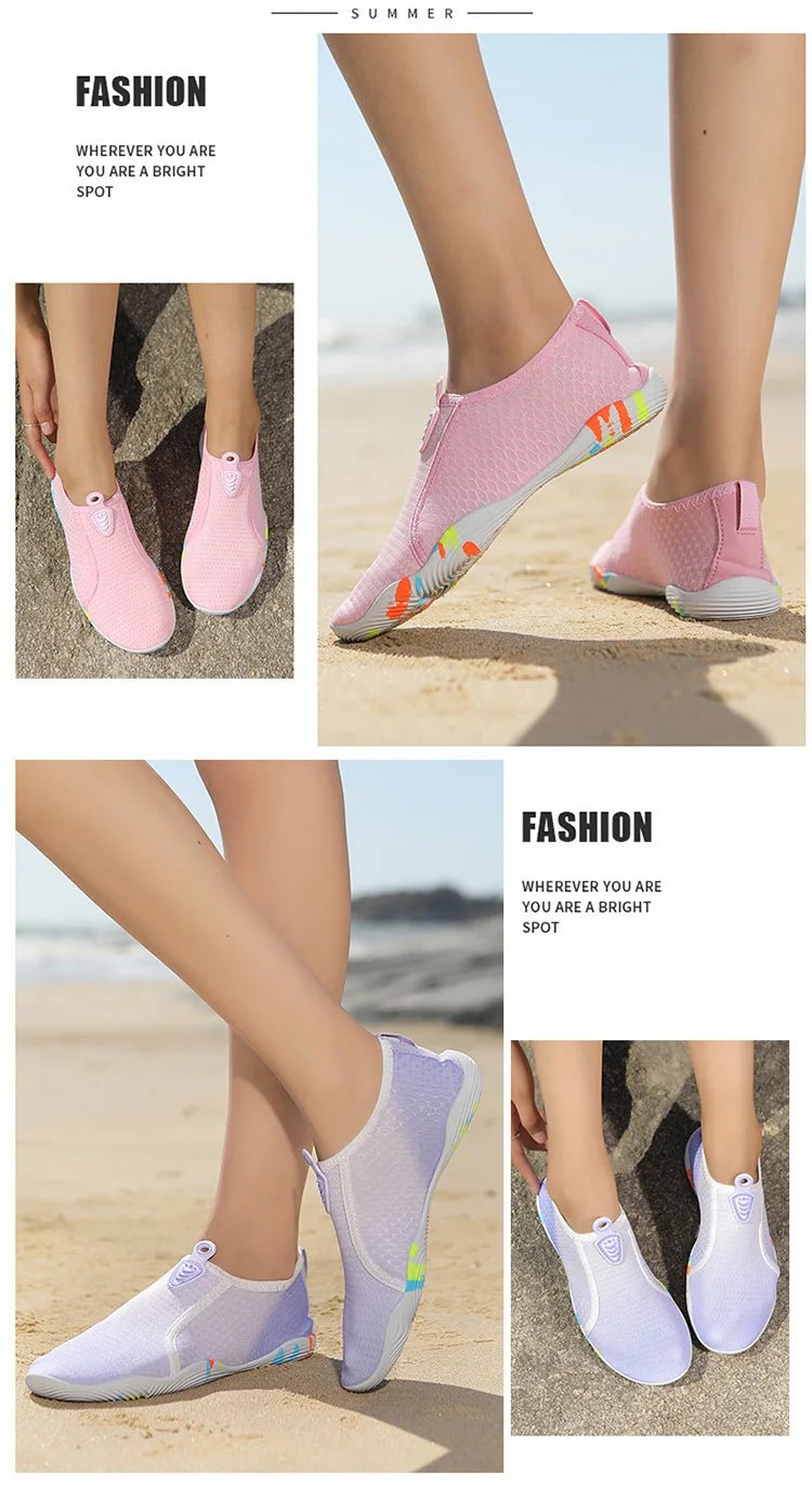 New Unisex Lager Size Unisex Outdoor Aqua Shoes Couples Vacation Beach Barefoot Swimming Shoes Indoor Fitness Gym Shoes35 - 46 - memorylane shop