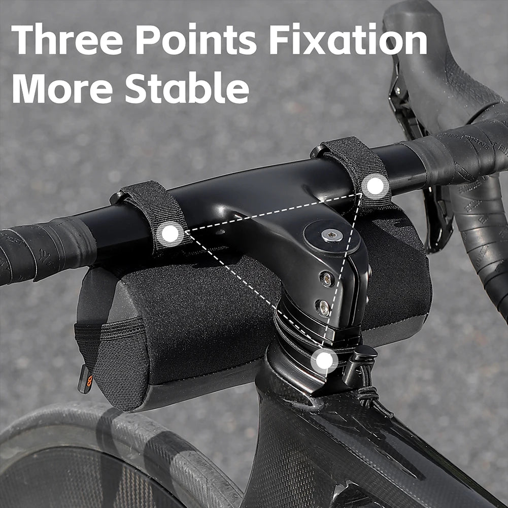 1L Reflective Bicycle Handlebar Bag Front Bike Bags With Adjustable Strap Portable Shoulder Bag For Cycling Road Bike Scooter