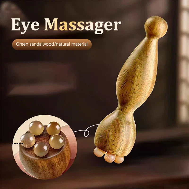 Sandalwood Face Massage Tools Gua Sha Face Skin Care Massage Sticks Lotus Seedpod Shape Massager Facial Physiotherapy Tool