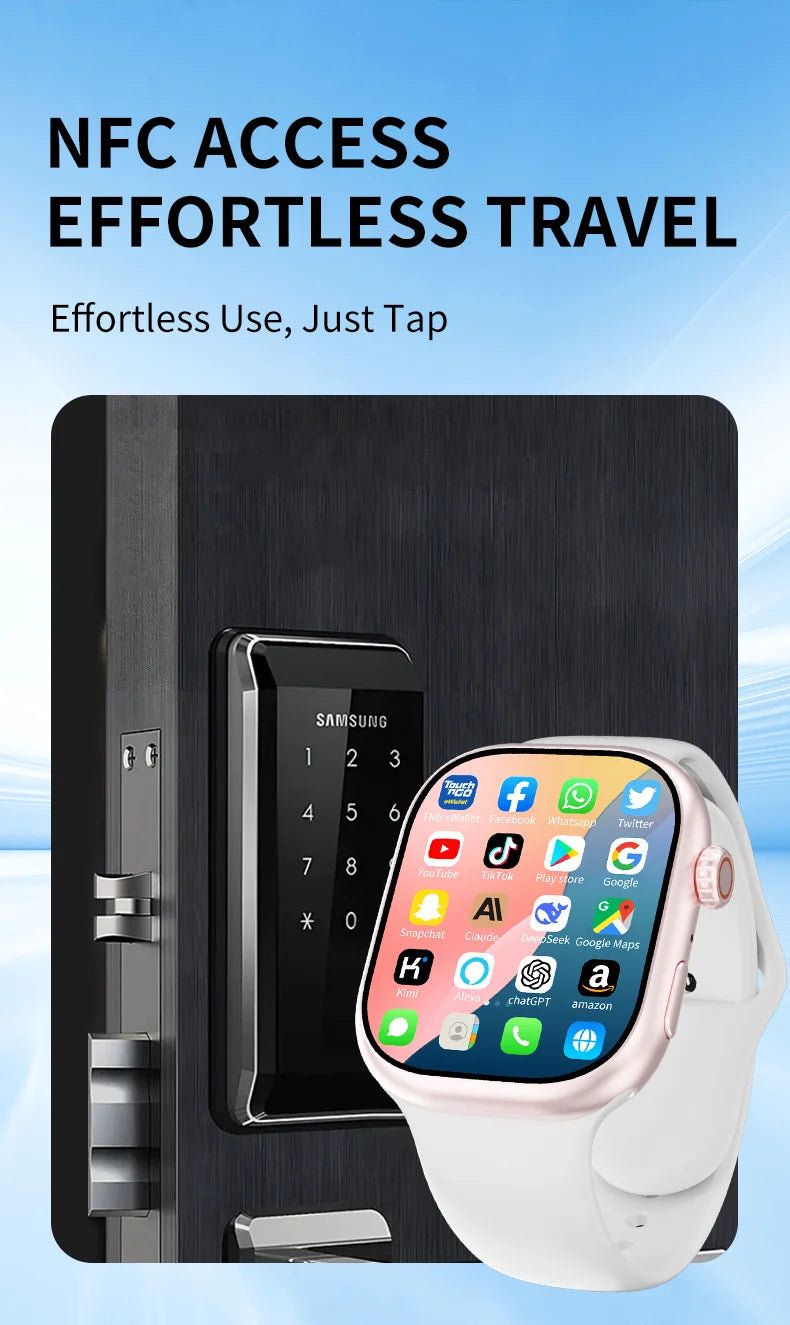 S10 Smart Watch – Android 4G LTE, AMOLED, GPS, Video Call & SIM Card
