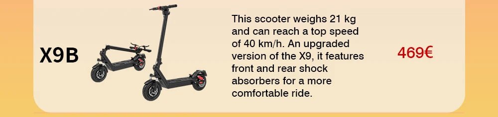HX X9B electric scooter 1000W 20AH 40KM/H Electric kick scooters e scooter adults electric skateboards Folding escooter Escooter - memorylane shop