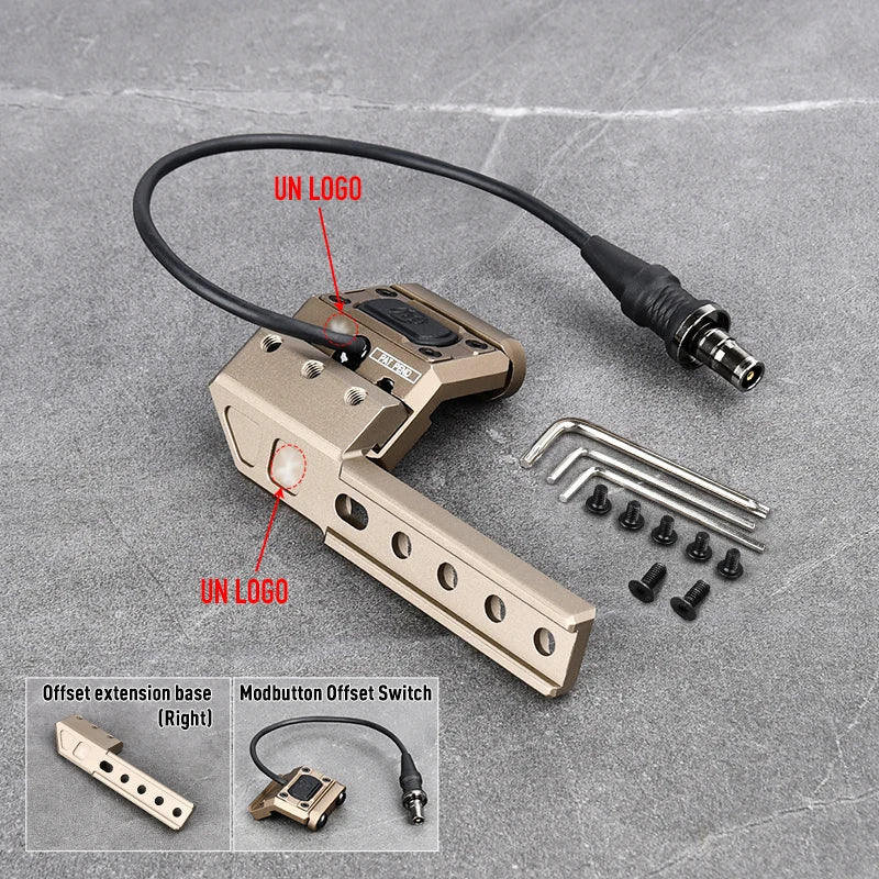 Tactical PLHV2 Flashlight High Power Scout Light Modlit PLH-V2 Hunting Weapon1 Lamp UNIT Offset Switch For 20mm Picatinny Rail