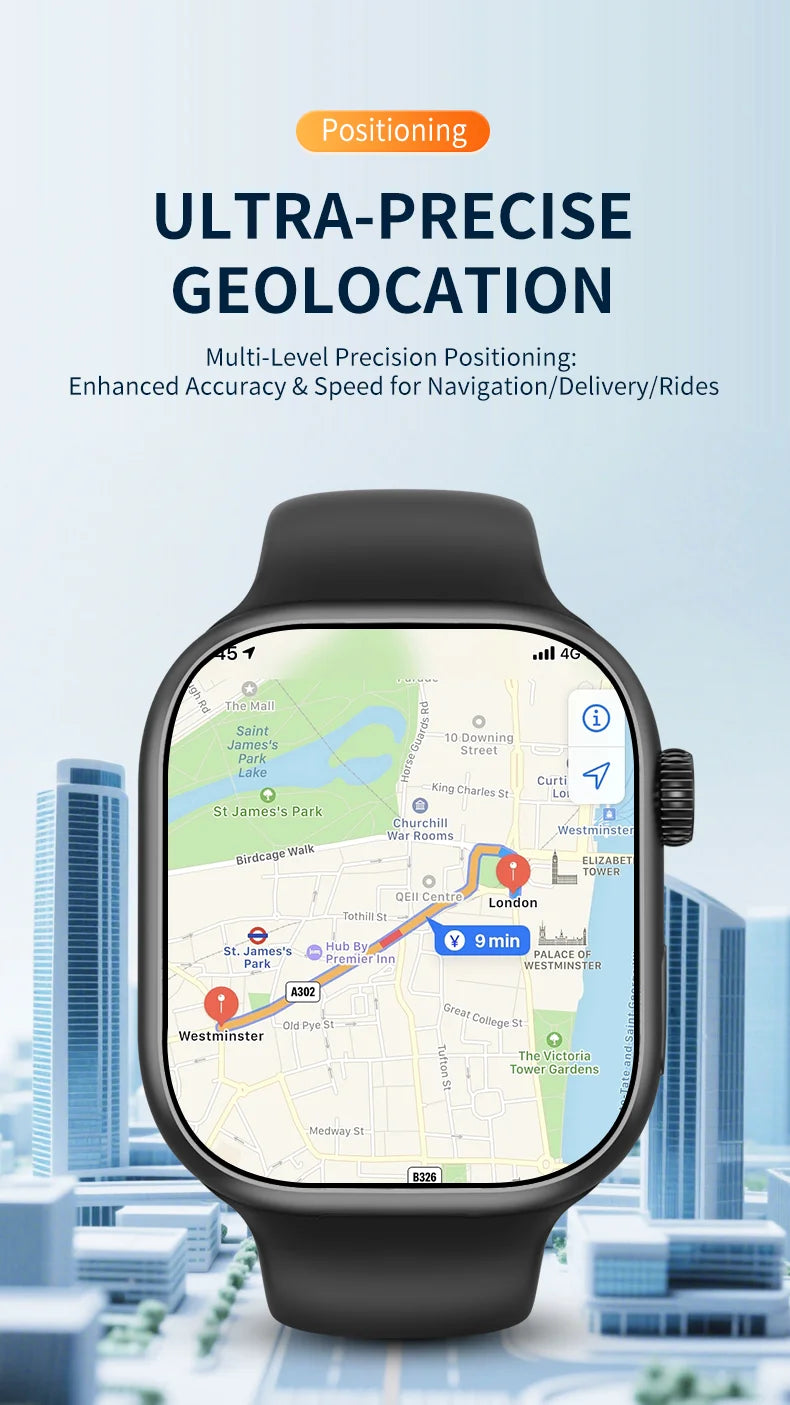 S10 Smart Watch – Android 4G LTE, AMOLED, GPS, Video Call & SIM Card