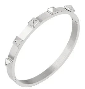 Fashion Simple Stainless Steel 3 Crystal Bracelet Bangle - memorylane shop