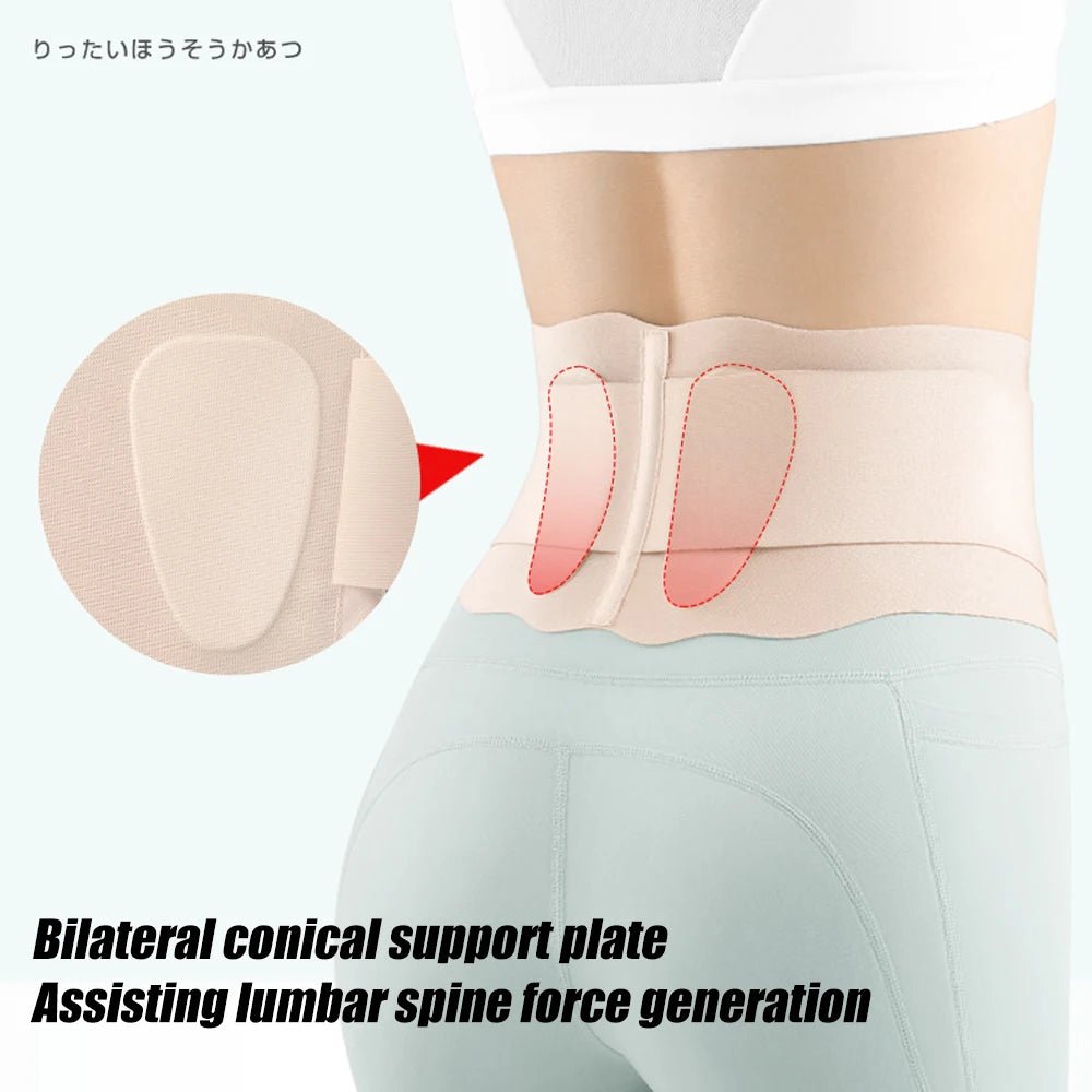 Thin Waist Support Belt for Lower Back Pain Relief, Breathable Lumbar Support Belt for Sciatica,Scoliosis, Herniated Disc,Unisex - memorylane shop