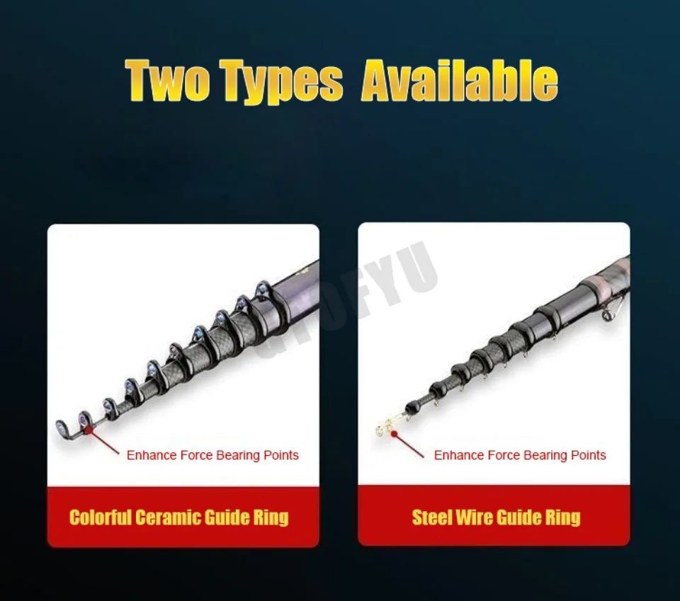 High Carbon Variable 4.5 - 10M Multi Positioning Hollow Fishing Rod and Reel Combo Set Ultralight Superhard Stream Hand Pole Set - memorylane shop